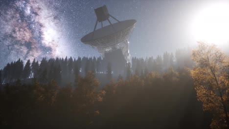 Observatorio-Astronómico-Bajo-Las-Estrellas-Del-Cielo-Nocturno